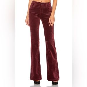 J Brand Maria Flare Velvet Ox Blood | 28